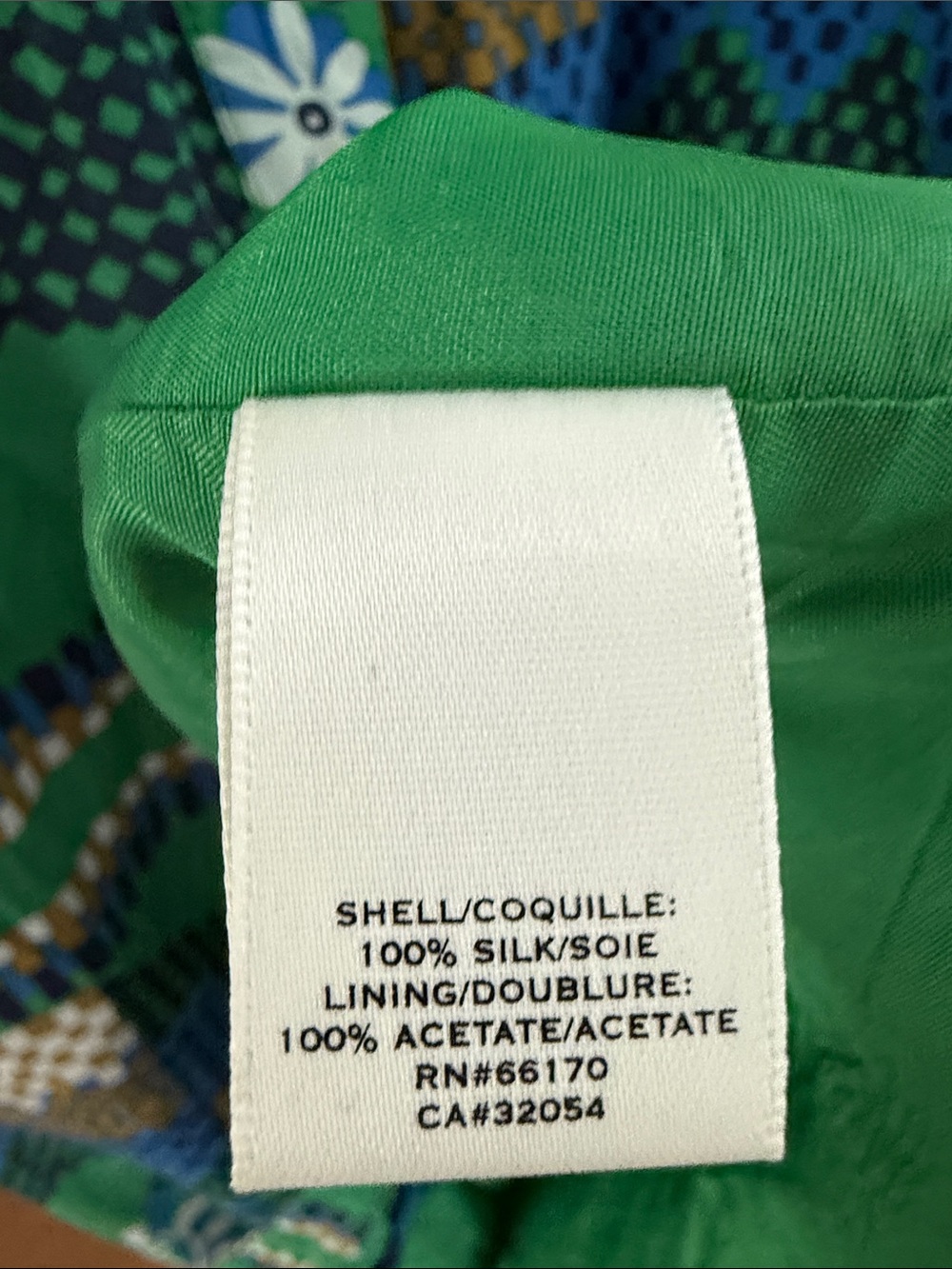 Moulinette Soeurs Green and Blue Printed Button-Front Dress - Picture 8 of 9